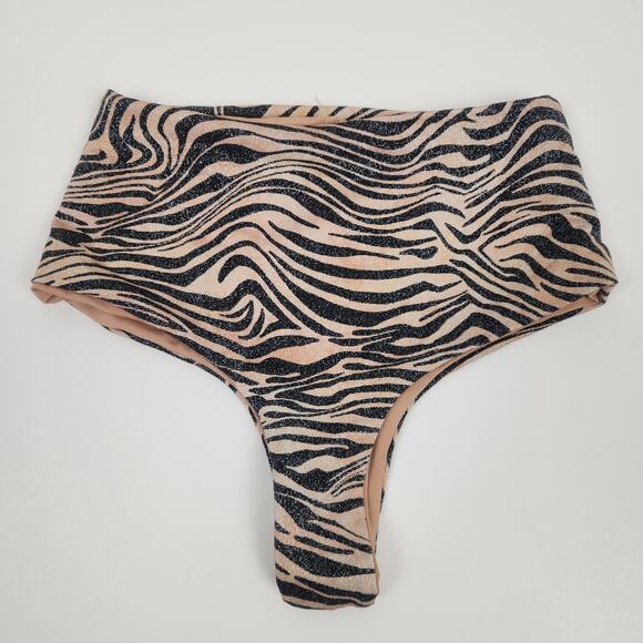 L*Space Portia Bikini Bottom Animal Print Size XS Itsy Cut - Picture 2 of 3